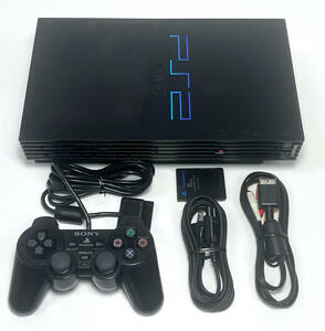 メンテナンス清掃 新品レンズ PS2 SCPH-50000 厚型 セット コントローラー メモリーカード 本体 PlayStation2 整備 オーバーホール