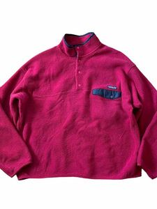 ★★★97年 us製 patagonia パタゴニア スナップT XL ダークレッド★★★