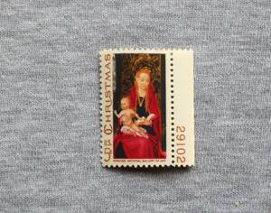USA240　アメリカ　1967年　クリスマス聖母子　5セント　1種　単片切手1枚