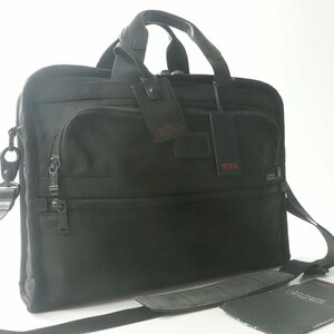 美品 TUMI トゥミ 26111DH ALPHA スリムラージスクリーン コンピューター 2WAY ブリーフケース ブラック 黒 【参考価格￥51,700-】