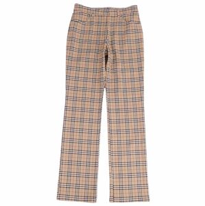 バーバリー ブルーレーベル BURBERRY BLUE LABEL ロングパンツ スラックスパンツ ノバチェック ボトムス レディース 38 cg07dd-rm04e25252