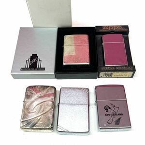 Z872-△◎ ZIPPO ジッポ ライター 5点セット ニュージーランド STERLING SILVER シルバー 1996 PAT.2032695 4点火花有 喫煙具 喫煙グッズ