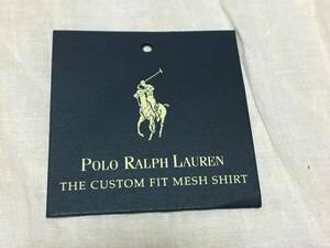 【PoLo RALPH LAURENの商品タグ！訳アリのため１００円即決出品！】大きさ６,2cm×6,3cm！普通郵便８４円送付！