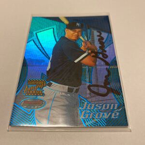 Jason Grove RC 2002 Bowman’s Best RC auto Blue