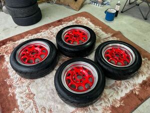 ホンダビート pp1 タケチプロジェクト スプリントハート 13インチ5.5j+3０ 14インチ6j+40 シバタイヤ R23 TW300 165/60r13 175/60r14 