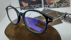 トムフォード 眼鏡 ブルーライトカットレンズ仕様 送料無料 税込 新品 アジアンモデル TF5554-F-B 001 ラウンド型