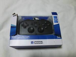 PS4 SONY プレイステーション4 HORI ワイヤードコントローラーライト ブラック PS4-099/100/101 動作確認済み　箱付き　箱上部破れあり