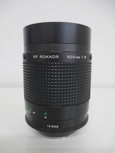 中古 レンズ MINOLTA ミノルタ RF ROKKOR 500mm 1:8 ※動作未確認 ／A