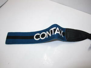 CONTAX 645 純正 ストラップ 青×黒 (金具付き) ■貴重■美品■ 10691 