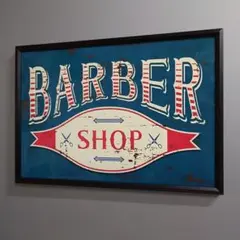 No.P361 A4 barber アート ポスター バーバー 理容  WAHL