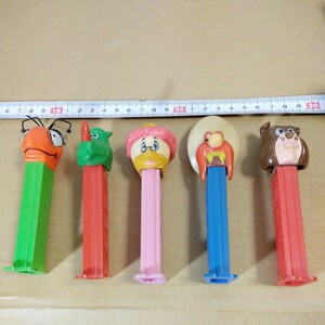 PEZ ペッツ ディスペンサ 5点 ダックテイルズ ルーニーテューンズトムとジェリー サイ ピンクパンサー スパイク 未チェック ジャンク扱い 