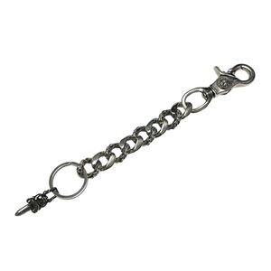 【中古】 CHROME HEARTS クロムハーツ キーチェーン ファンシーチェーン ロング キーリング ダガー キーホルダー 24022454 AO