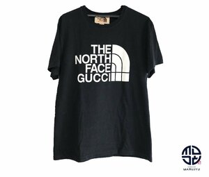 GUCCI x THE NORTH FACE グッチ x ノースフェイス コラボ 黒 ブラック Tシャツ 半袖 服 Sサイズ アパレル