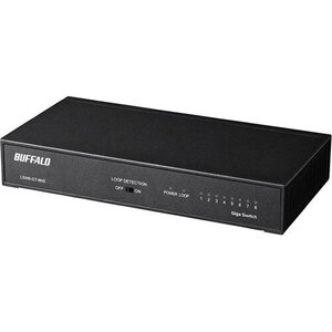 BUFFALO バッファロー Giga対応 スイッチングハブ 8ポート ブラック LSW6-GT-8NS/BK /l