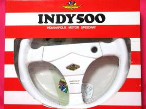 5926 未使用 正規品 DYNAMIC ダイナミック INDY500 小径31Φ インディアナポリス INDIANAPOLIS ホワイトレザー ステアリング ハンドル