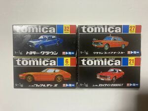 TOMIKA　4台セット　フェアレディーZ　スカイライン2000GT　クラウンファイアチーフカー　ニュークラウン　22111503