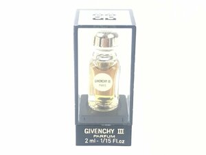 未使用　ジバンシィ　GIVENCHY　Ⅲ　パルファム　２ml　クリアケース付き　ミニ香水　YMK‐602