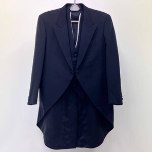 メンズ　モーニング　ジャケット/ベスト　2点セット　中古　AB3サイズ　Raqlux　結婚式　撮影衣装　MensSuits058