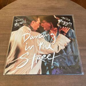 7インチ アナログレコード EP盤 【 Mick Jagger David Bowie / Dancing in the street 】 アメリカ盤 ミックジャガー デビットボウイ 