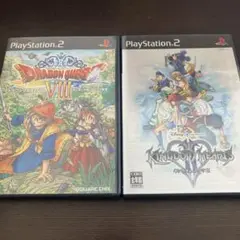 PS2 2本セット ドラゴンクエスト8+キングダムハーツ2 DQ VIII KH