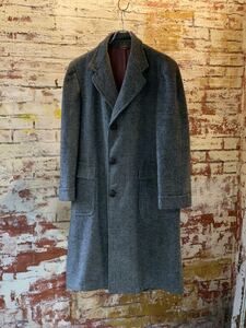 40s Woodmere Harris Tweed CHESTER COAT ヴィンテージ ビンテージ ハリスツイード チェスターコート ウールコート 30s 送料無料 トラッド