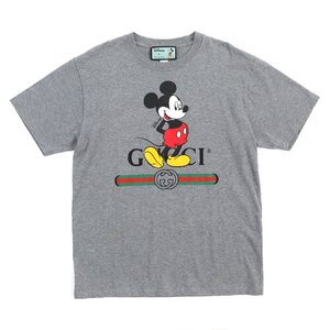 極美品△GUCCI Disney グッチ ディズニー 565806 XJB67 ミッキーマウスプリント ウェブライン オーバーサイズ 半袖Ｔシャツ XS 正規品