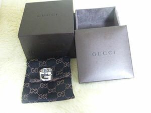 ◆送料無料◆グッチ　GUCCI◆Silver925　Ｇデザインリング　指輪(USED)◆