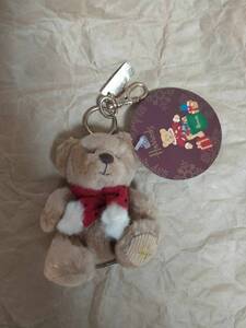 ハロッズ ベア チャーム キーホルダー マフラー マスコット テディベア ぬいぐるみ soft toy mascot Harrods Teddy Bea keychain keyring