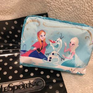 新品 本物 レスポートサック アナ雪 ポーチ レスポ Build A Snowman Extra Large Rectangular Cosmetic ラージ アナと雪の女王