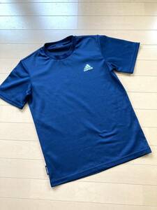 S adidas アディダス　ネイビーロゴ Tシャツ