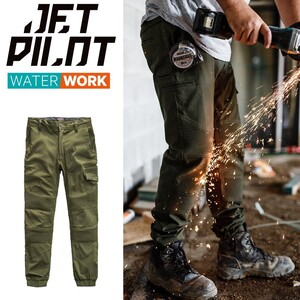 ジェットパイロット JETPILOT 2024 ワークパンツ 送料無料 フューエルド コルゲート ストレッチ パンツ JPW28 オリーブ 30