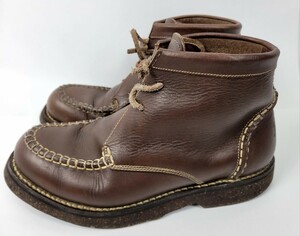 良好 DANNER D6501 ブーツ 8 26cm ブラウン ダナー モックトゥ 茶色 vibram ecostep レザー 本革