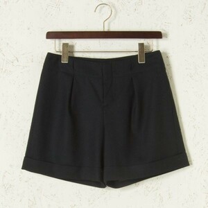 美品 DES PRES デプレ ストレッチウールショートパンツ ブラック/黒 0 日本製 w0036-04-019