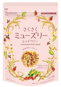 さくさくミューズリー 300g レッドベリー 日食 オーツ麦 シリアル 朝食 グラノーラ 北海道産てんさい糖 青森県産りんご果汁