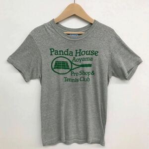 Panda House HANES パンダハウス ヘインズ☆USA製Tシャツ/グレー×グリーン/サイズM