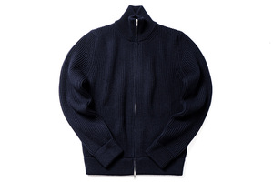 新品 正規 MAISON MARGIELA ドライバーズニット NAVY [Mサイズ] /メゾンマルジェラ/ジップアップ/カーディガン/ネイビー/セーター