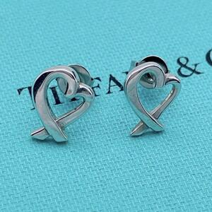 Tiffany & Co. ピアス　ラビングハート　シルバー　ラブ