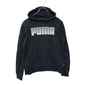 PUMA プリント スウェット フーディー キッズ ブラック プーマ スポーツ 古着卸 アメリカ仕入 a508-6259