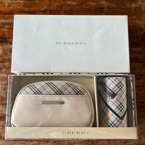 バーバリー BURBERRY ポーチ ハンカチ ギフト ノバチェック 未使用