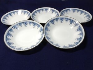 【Noritake/ノリタケ】DANUBE/ダニューブ 銀彩 食器 小鉢 サラダボウル 5枚