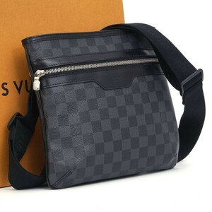 【使用わずか 極美品】 ルイヴィトン Louis Vuitton ダミエ グラフィット トマス ブラック系 ショルダーバッグ 斜め掛けバッグ 1208