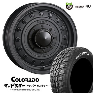 4本セット クリムソン ディーンコロラド COLORADO 15x6.0J 5/139.7 -5 MB MUDSTAR マッドスター ワンパク M/T 235/75R15 WL シエラ