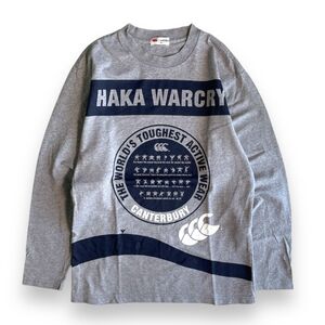 国内正規★CANTERBURY カンタベリー ニュージーランド代表 ALL BLACKS オールブラックス ハカ HAKA WAR CRY 長袖 Tシャツ ラグビー RUGBY