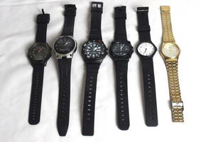 ■CASIO カシオ 腕時計■MQ-514、MQ-24、HDA-600、MRW-200H、AW-80、FT-621■6点 まとめて■ジャンク品■