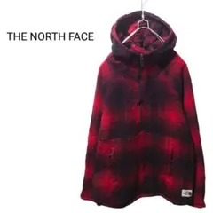 【THE NORTH FACE】チェック フリースアノラックパーカー S-403