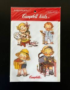 即決★未開封 Campbell Kids キャンベルキッズ　アイロントランスファー　アイロンプリント Tシャツ等に　キャンベルスープ