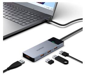 4ポートUSBハブHOPDAY USB 3.2 10GBPSデータ 50cm