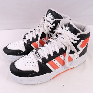 NEO ENTRAP MID 26.5cm/adidas ネオエントラップ ミッド アディダス スニーカー 黒 ブラック 白 オレンジ 中古 古着 メンズ ad5210