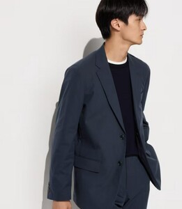 ユニクロ UUNIQLO 感動 ジャケット 感動 パンツ セットアップ ネイビー ジャケット XL パンツ ウエスト 85 スラックス ノータックパンツ