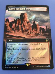 【AG-MTG】【サージ・Foil】(1117)■拡張アート■《天啓の神殿/Temple of Epiphany》[WHO-BF] 土地　英語版　1枚